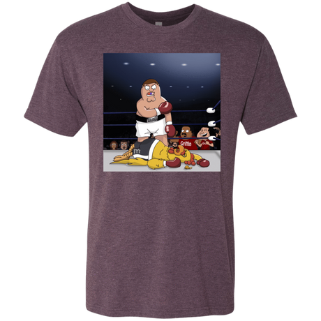 T-Shirts Vintage Purple / S Peter vs Giant Chicken Men's Triblend T-Shirt