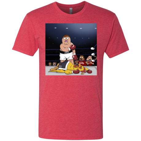 T-Shirts Vintage Red / S Peter vs Giant Chicken Men's Triblend T-Shirt