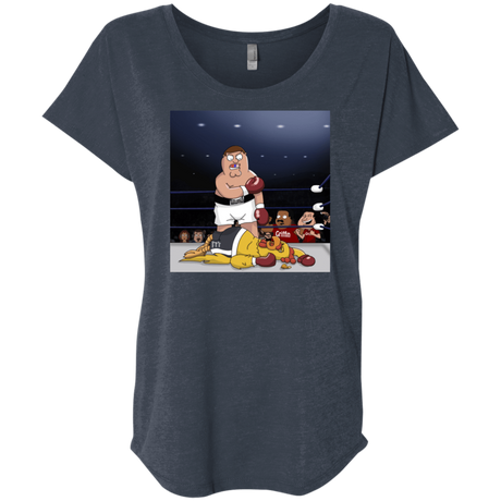 T-Shirts Vintage Navy / X-Small Peter vs Giant Chicken Triblend Dolman Sleeve