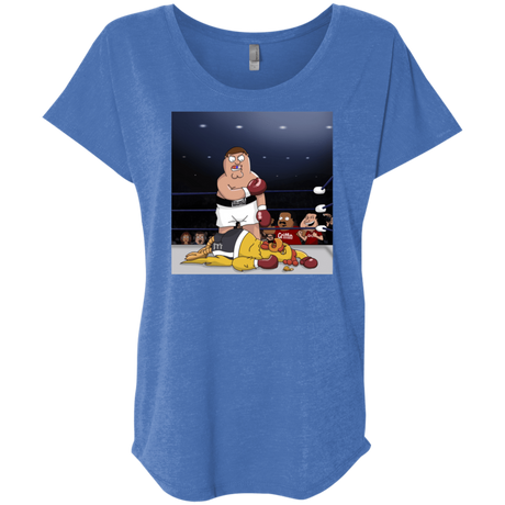 T-Shirts Vintage Royal / X-Small Peter vs Giant Chicken Triblend Dolman Sleeve