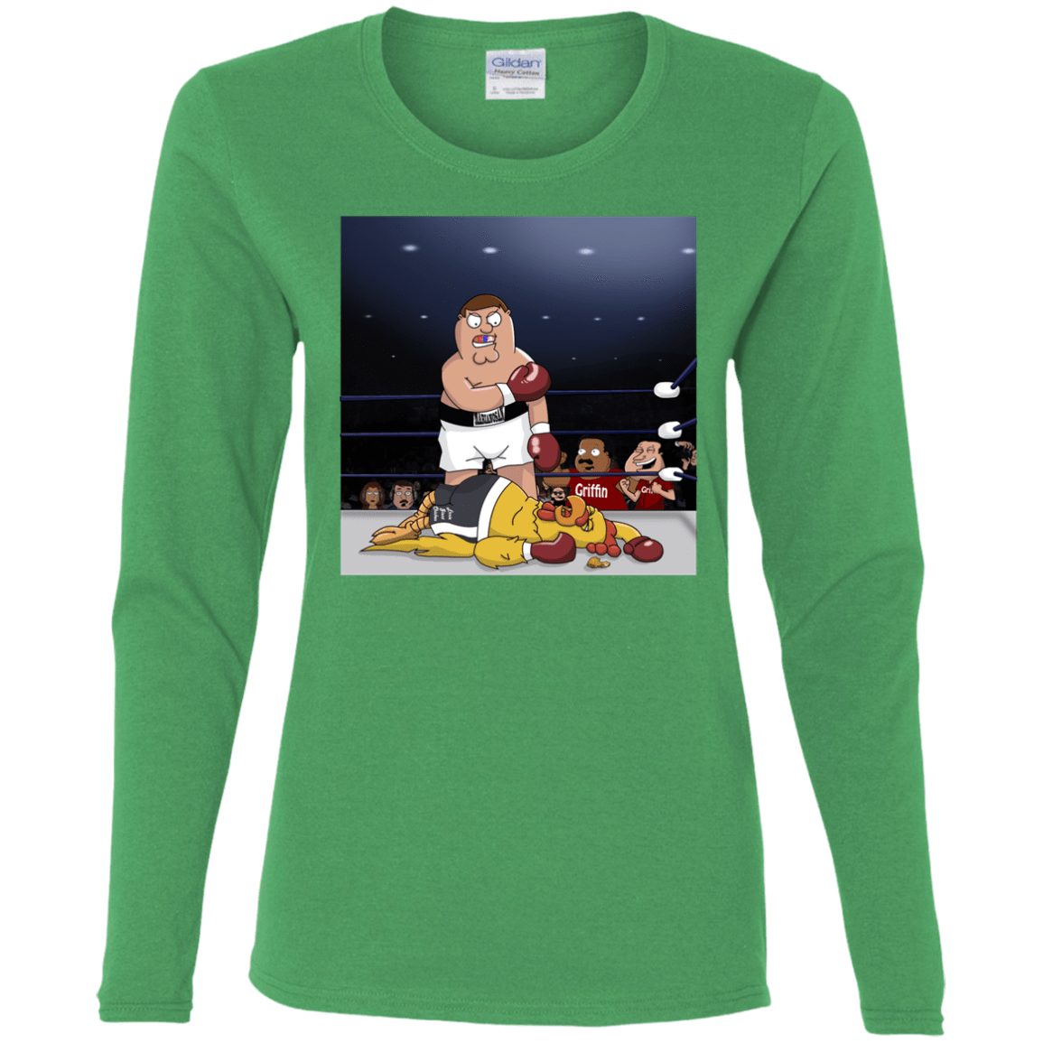 T-Shirts Irish Green / S Peter vs Giant Chicken Women's Long Sleeve T-Shirt