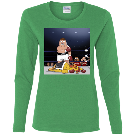 T-Shirts Irish Green / S Peter vs Giant Chicken Women's Long Sleeve T-Shirt