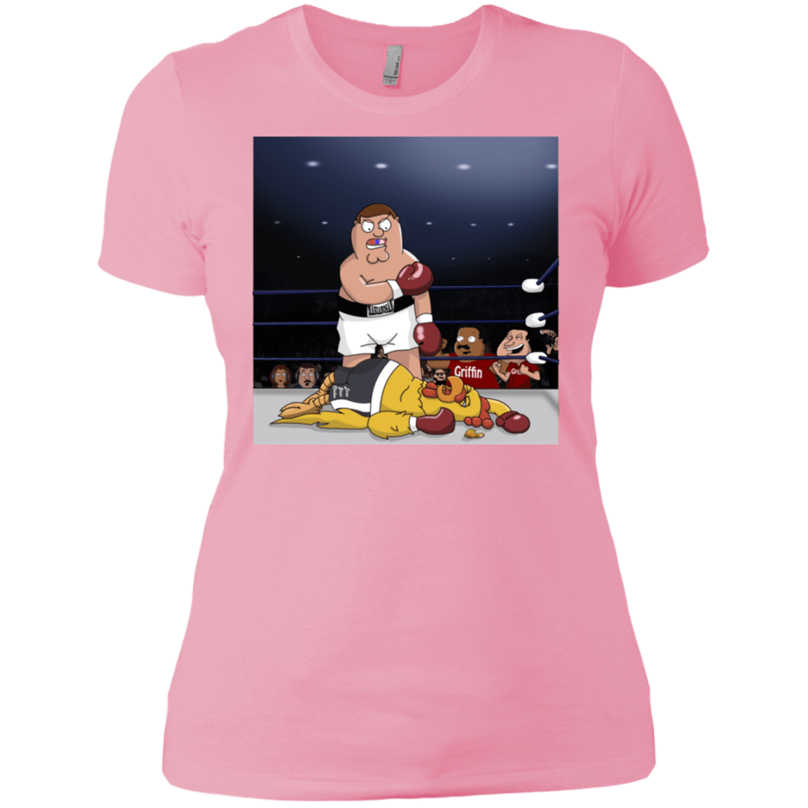 T-Shirts Light Pink / X-Small Peter vs Giant Chicken Women's Premium T-Shirt