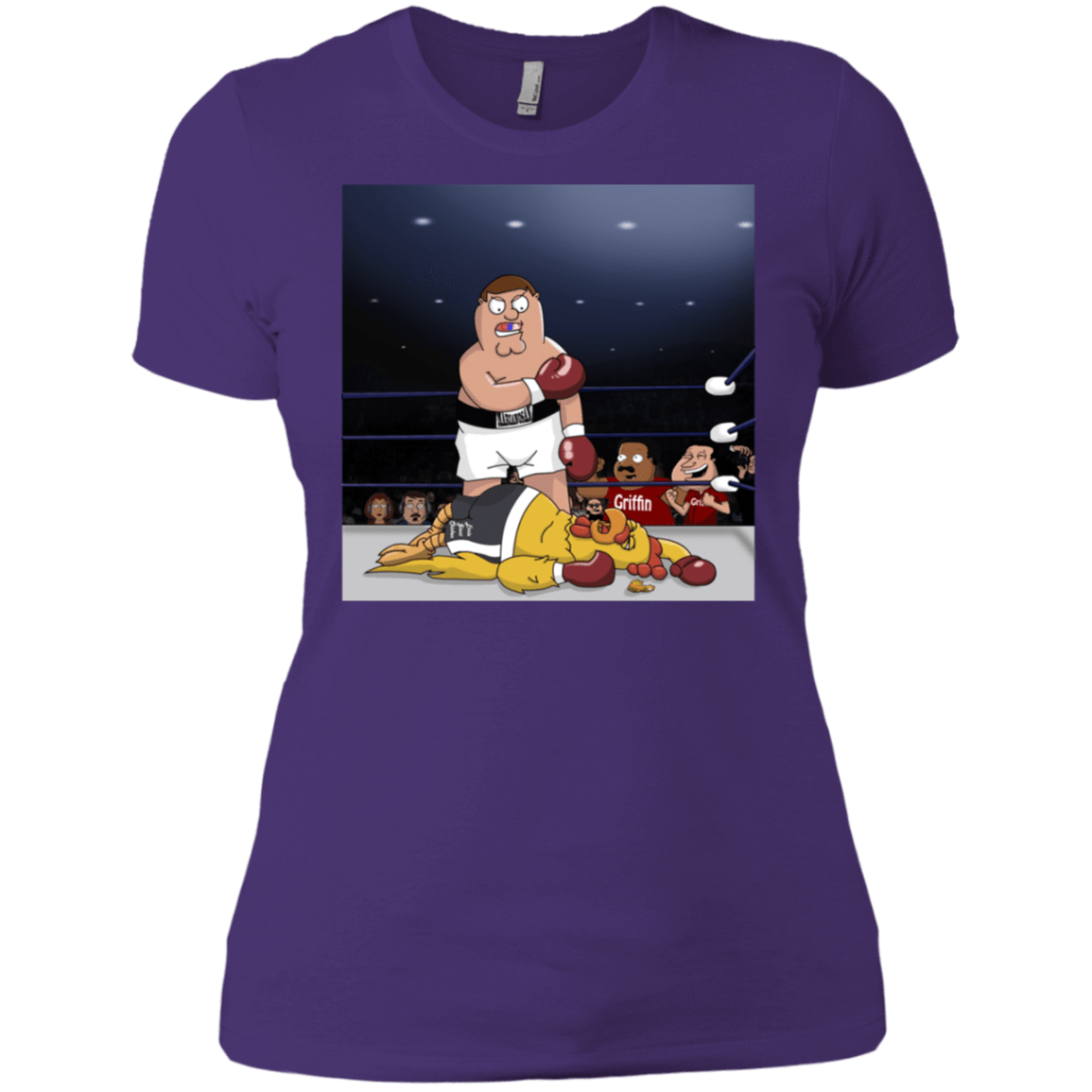 T-Shirts Purple Rush/ / X-Small Peter vs Giant Chicken Women's Premium T-Shirt