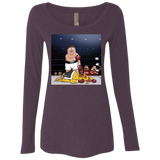 T-Shirts Vintage Purple / S Peter vs Giant Chicken Women's Triblend Long Sleeve Shirt