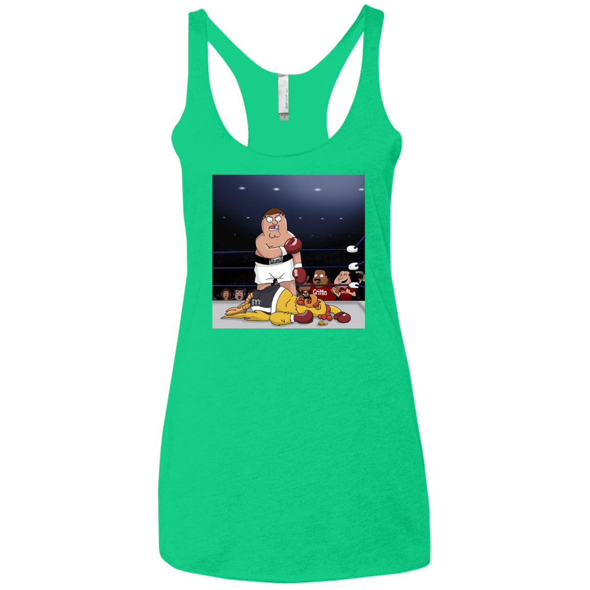 T-Shirts Envy / X-Small Peter vs Giant Chicken Women's Triblend Racerback Tank