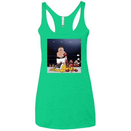 T-Shirts Envy / X-Small Peter vs Giant Chicken Women's Triblend Racerback Tank