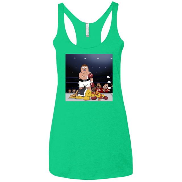 T-Shirts Envy / X-Small Peter vs Giant Chicken Women's Triblend Racerback Tank