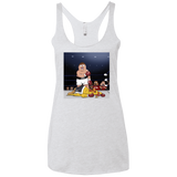 T-Shirts Heather White / X-Small Peter vs Giant Chicken Women's Triblend Racerback Tank