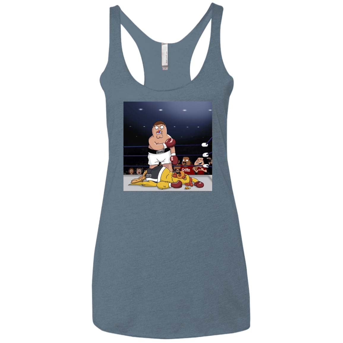 T-Shirts Indigo / X-Small Peter vs Giant Chicken Women's Triblend Racerback Tank