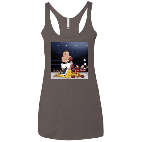 T-Shirts Macchiato / X-Small Peter vs Giant Chicken Women's Triblend Racerback Tank