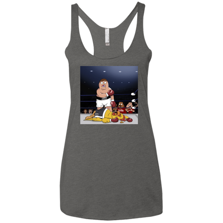 T-Shirts Premium Heather / X-Small Peter vs Giant Chicken Women's Triblend Racerback Tank