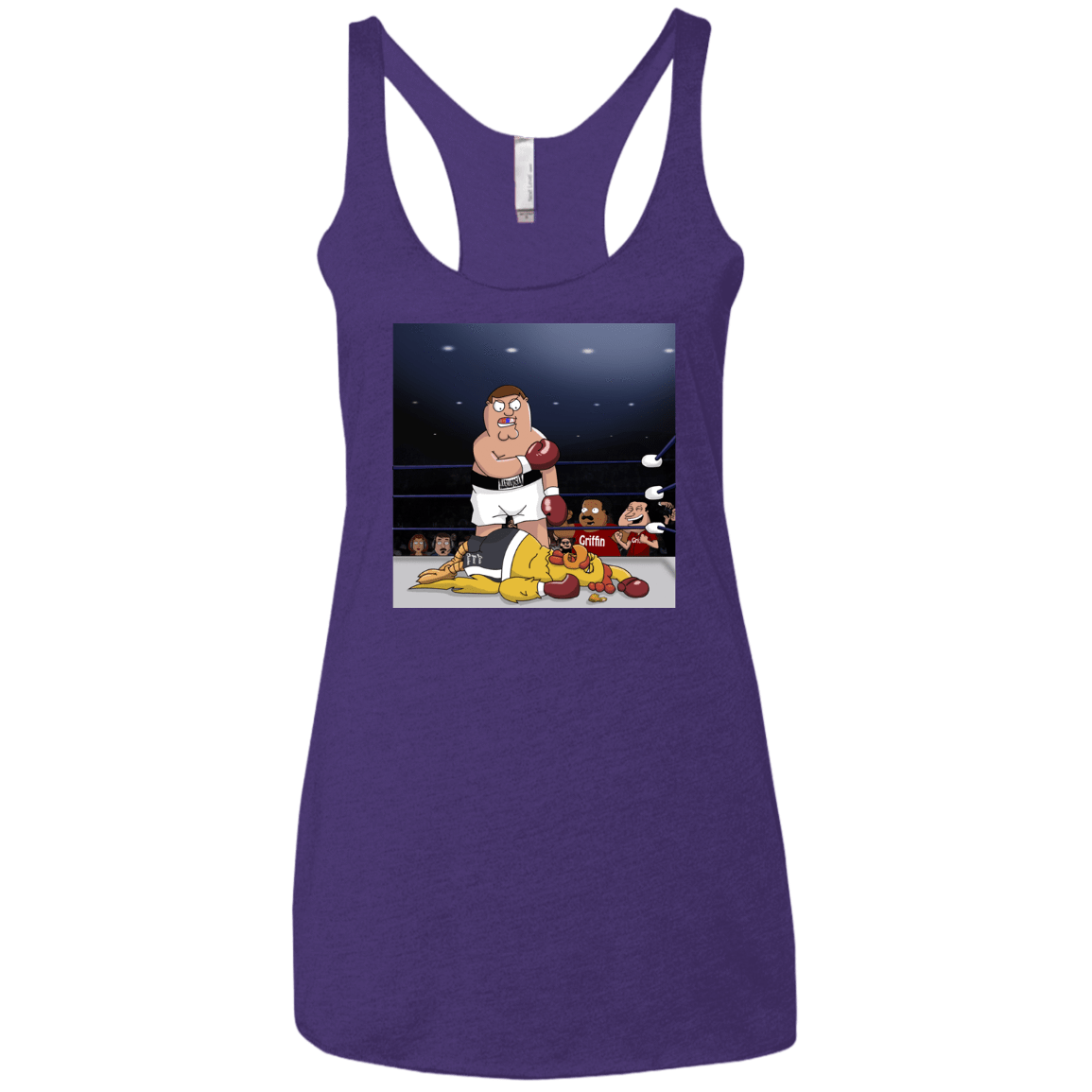 T-Shirts Purple Rush / X-Small Peter vs Giant Chicken Women's Triblend Racerback Tank