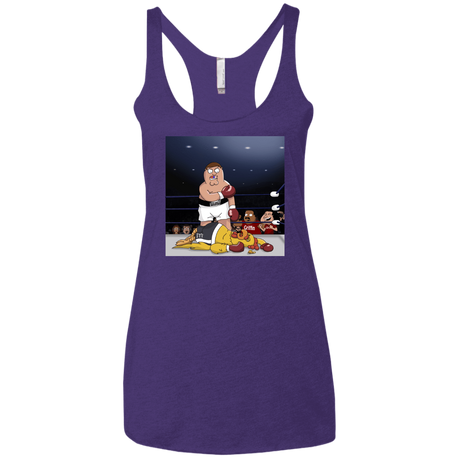 T-Shirts Purple Rush / X-Small Peter vs Giant Chicken Women's Triblend Racerback Tank