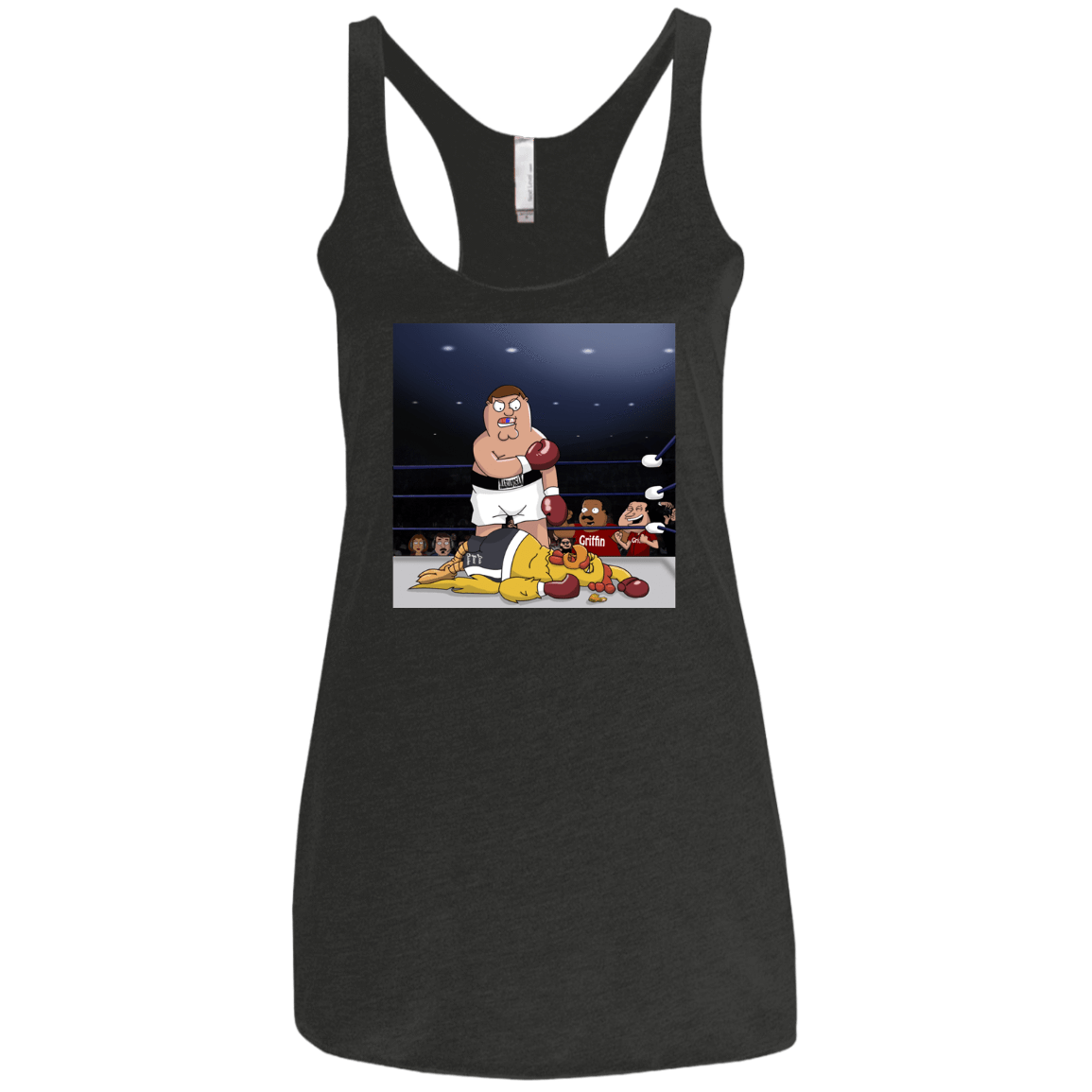 T-Shirts Vintage Black / X-Small Peter vs Giant Chicken Women's Triblend Racerback Tank