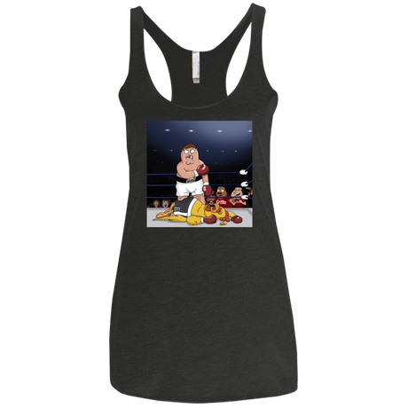 T-Shirts Vintage Black / X-Small Peter vs Giant Chicken Women's Triblend Racerback Tank