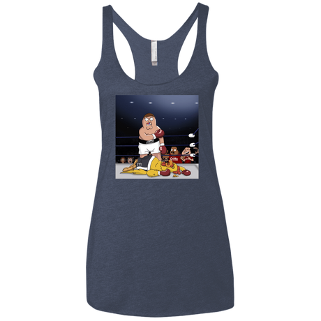 T-Shirts Vintage Navy / X-Small Peter vs Giant Chicken Women's Triblend Racerback Tank