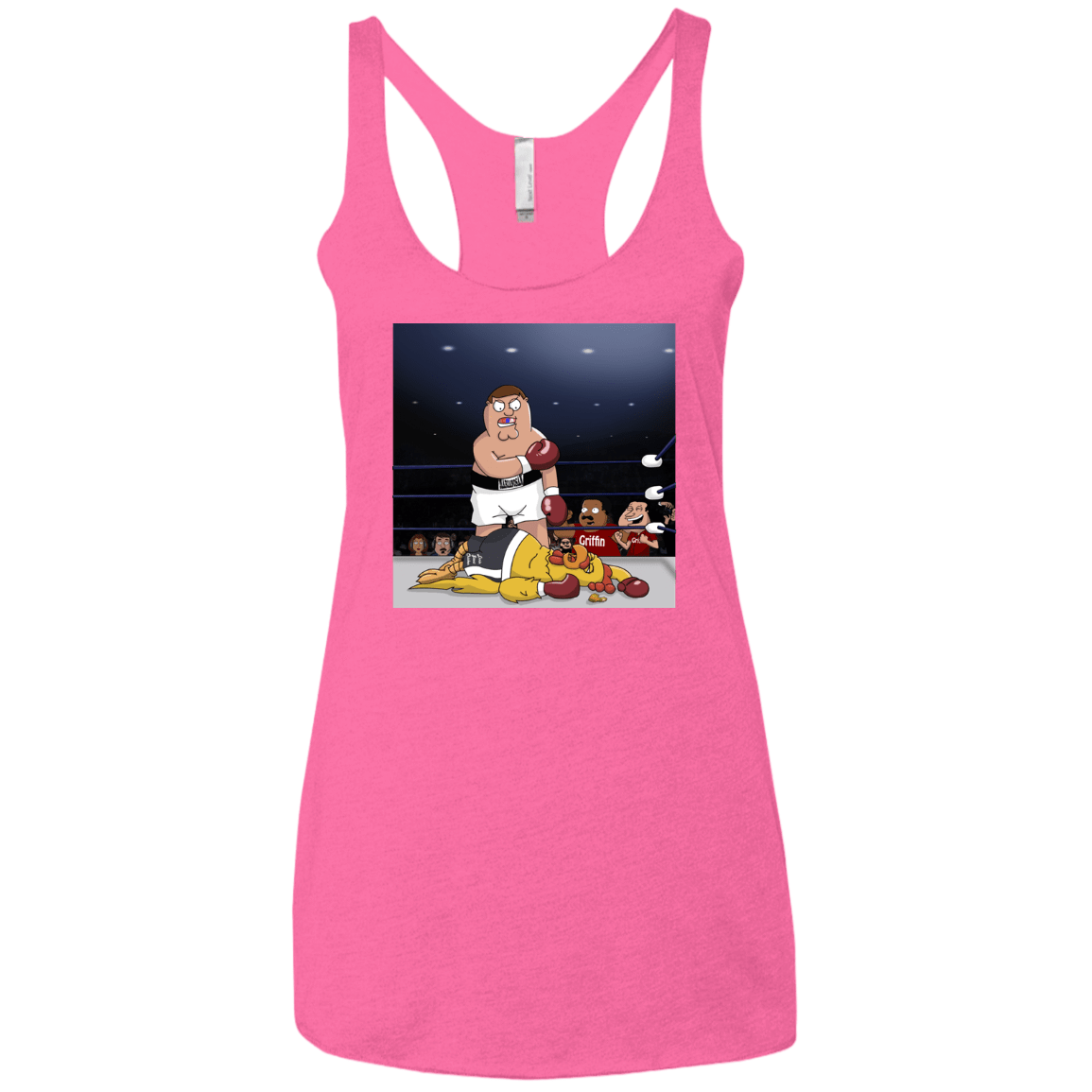 T-Shirts Vintage Pink / X-Small Peter vs Giant Chicken Women's Triblend Racerback Tank