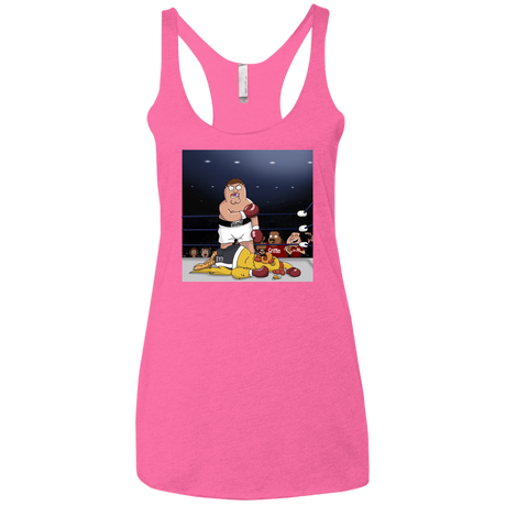T-Shirts Vintage Pink / X-Small Peter vs Giant Chicken Women's Triblend Racerback Tank