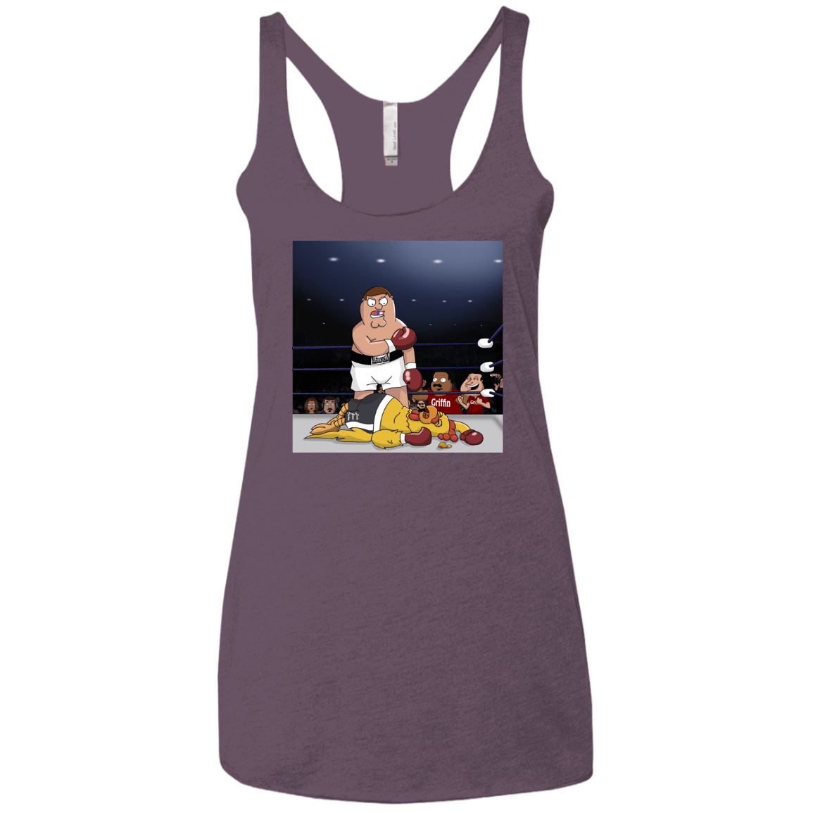 T-Shirts Vintage Purple / X-Small Peter vs Giant Chicken Women's Triblend Racerback Tank