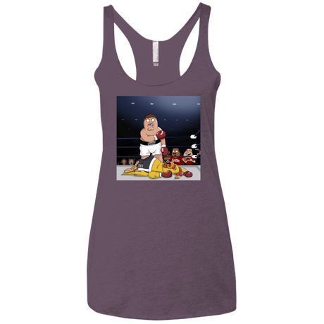 T-Shirts Vintage Purple / X-Small Peter vs Giant Chicken Women's Triblend Racerback Tank
