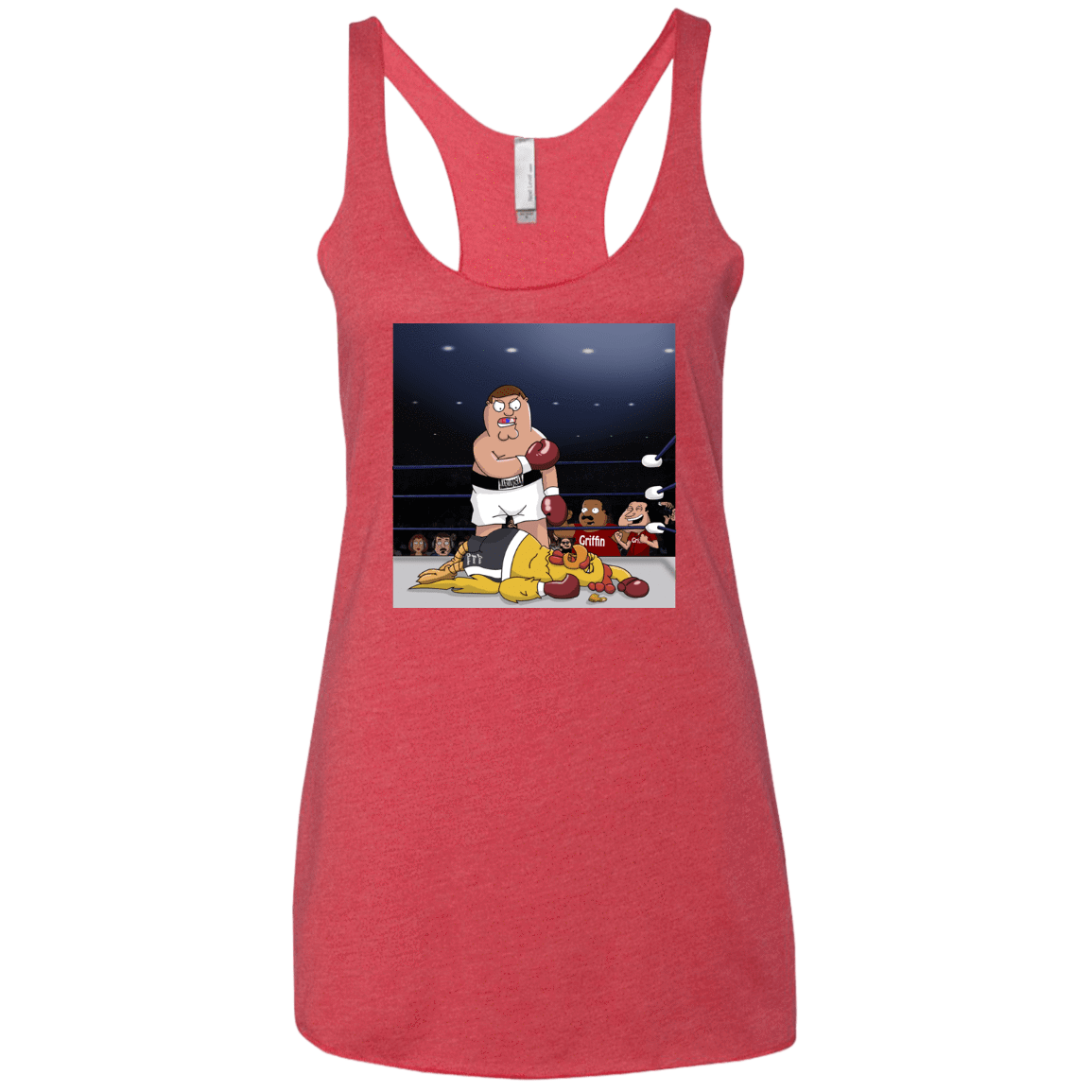 T-Shirts Vintage Red / X-Small Peter vs Giant Chicken Women's Triblend Racerback Tank