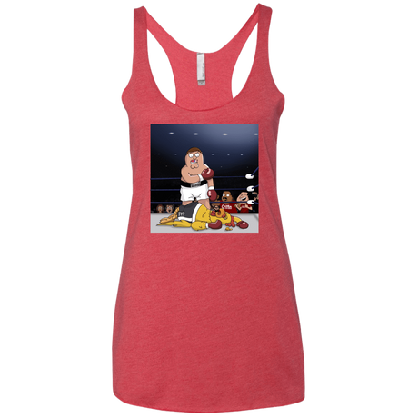 T-Shirts Vintage Red / X-Small Peter vs Giant Chicken Women's Triblend Racerback Tank