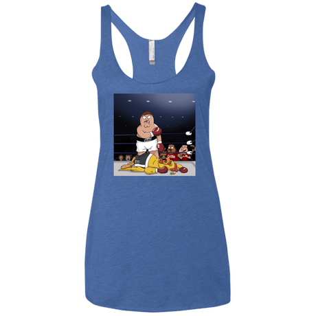 T-Shirts Vintage Royal / X-Small Peter vs Giant Chicken Women's Triblend Racerback Tank