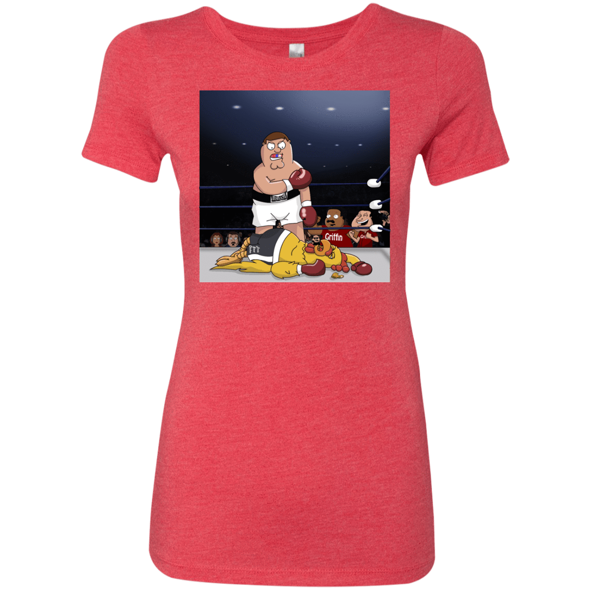 T-Shirts Vintage Red / S Peter vs Giant Chicken Women's Triblend T-Shirt