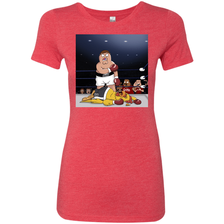 T-Shirts Vintage Red / S Peter vs Giant Chicken Women's Triblend T-Shirt