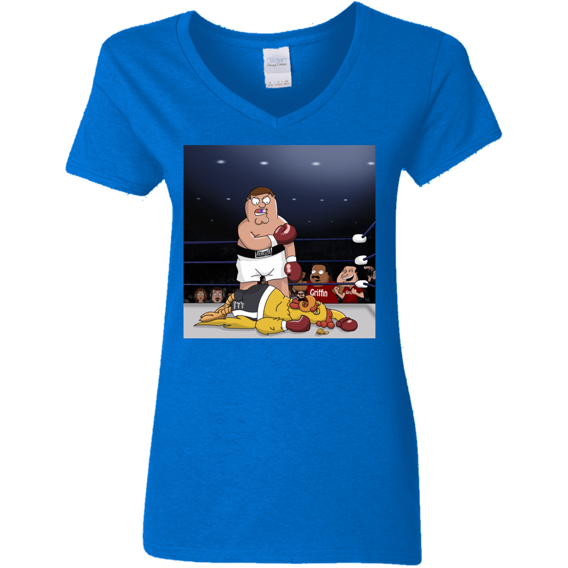 T-Shirts Royal / S Peter vs Giant Chicken Women's V-Neck T-Shirt