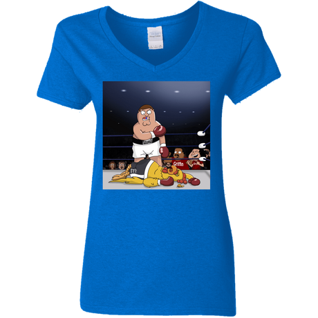 T-Shirts Royal / S Peter vs Giant Chicken Women's V-Neck T-Shirt