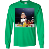 T-Shirts Irish Green / YS Peter vs Giant Chicken Youth Long Sleeve T-Shirt