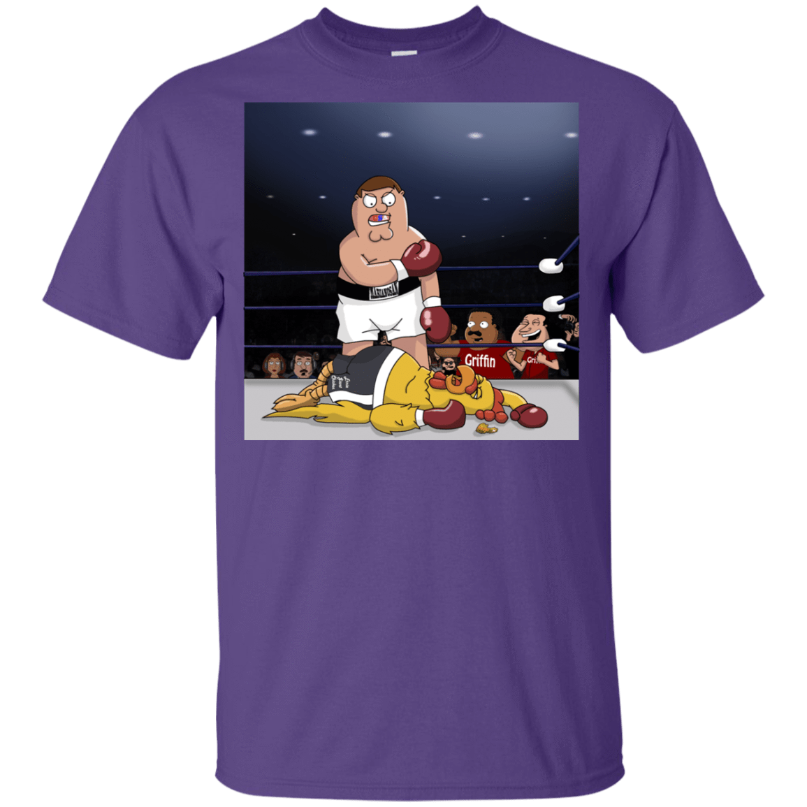 T-Shirts Purple / YXS Peter vs Giant Chicken Youth T-Shirt