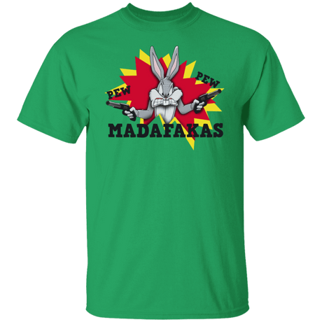 T-Shirts Irish Green / S Pew Pew MADAFAKAS T-Shirt