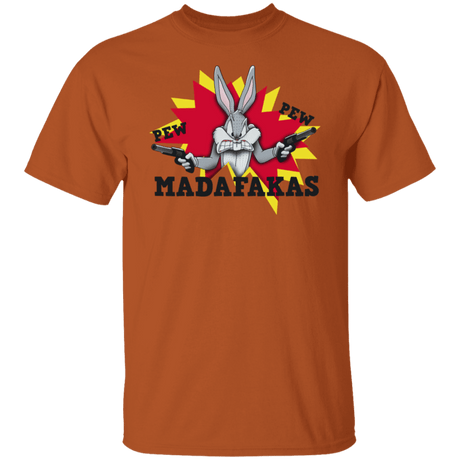 T-Shirts Texas Orange / S Pew Pew MADAFAKAS T-Shirt