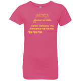 T-Shirts Hot Pink / YXS Pew Pew Pew Girls Premium T-Shirt