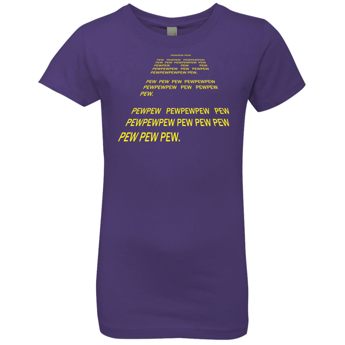 T-Shirts Purple Rush / YXS Pew Pew Pew Girls Premium T-Shirt