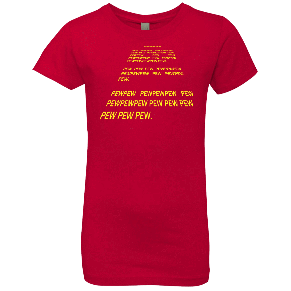 T-Shirts Red / YXS Pew Pew Pew Girls Premium T-Shirt