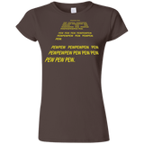 T-Shirts Dark Chocolate / S Pew Pew Pew Junior Slimmer-Fit T-Shirt