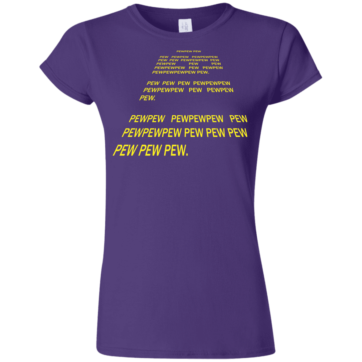 T-Shirts Purple / S Pew Pew Pew Junior Slimmer-Fit T-Shirt