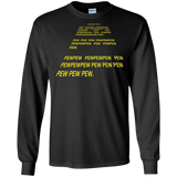 T-Shirts Black / S Pew Pew Pew Men's Long Sleeve T-Shirt