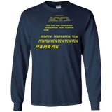 T-Shirts Navy / S Pew Pew Pew Men's Long Sleeve T-Shirt