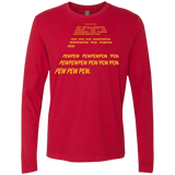 T-Shirts Red / S Pew Pew Pew Men's Premium Long Sleeve
