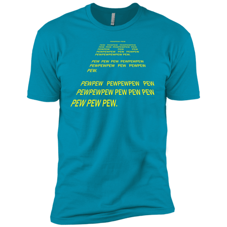 T-Shirts Turquoise / X-Small Pew Pew Pew Men's Premium T-Shirt