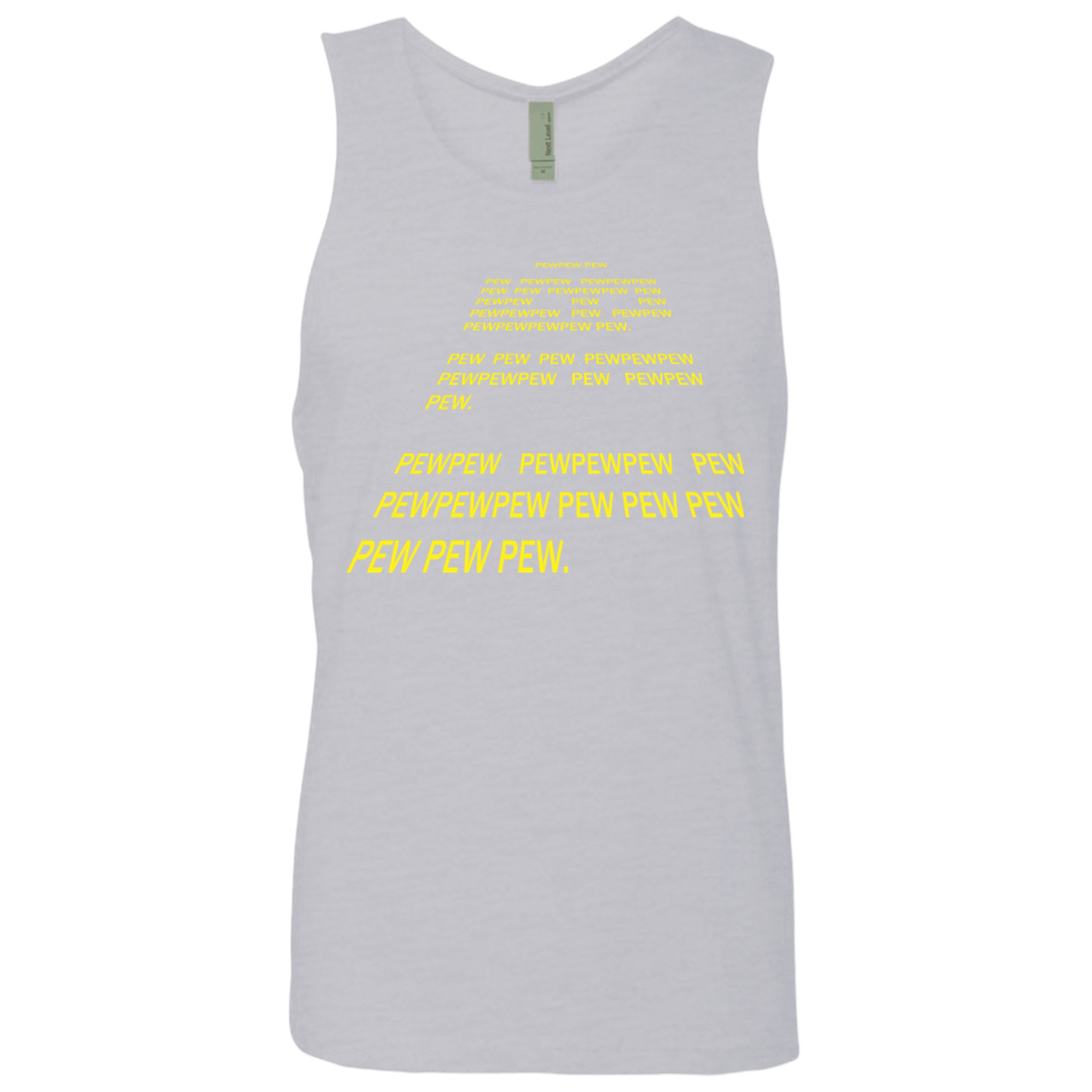 T-Shirts Heather Grey / S Pew Pew Pew Men's Premium Tank Top