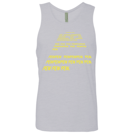 T-Shirts Heather Grey / S Pew Pew Pew Men's Premium Tank Top