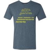 T-Shirts Indigo / S Pew Pew Pew Men's Triblend T-Shirt