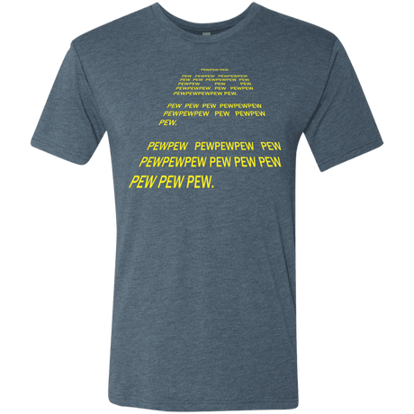 T-Shirts Indigo / S Pew Pew Pew Men's Triblend T-Shirt