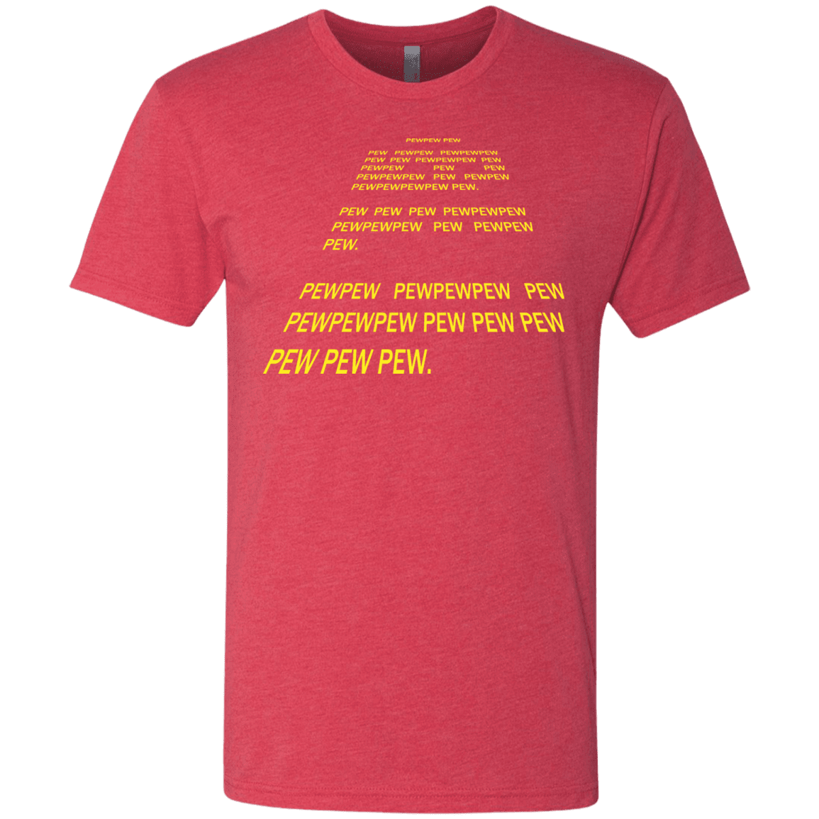 T-Shirts Vintage Red / S Pew Pew Pew Men's Triblend T-Shirt